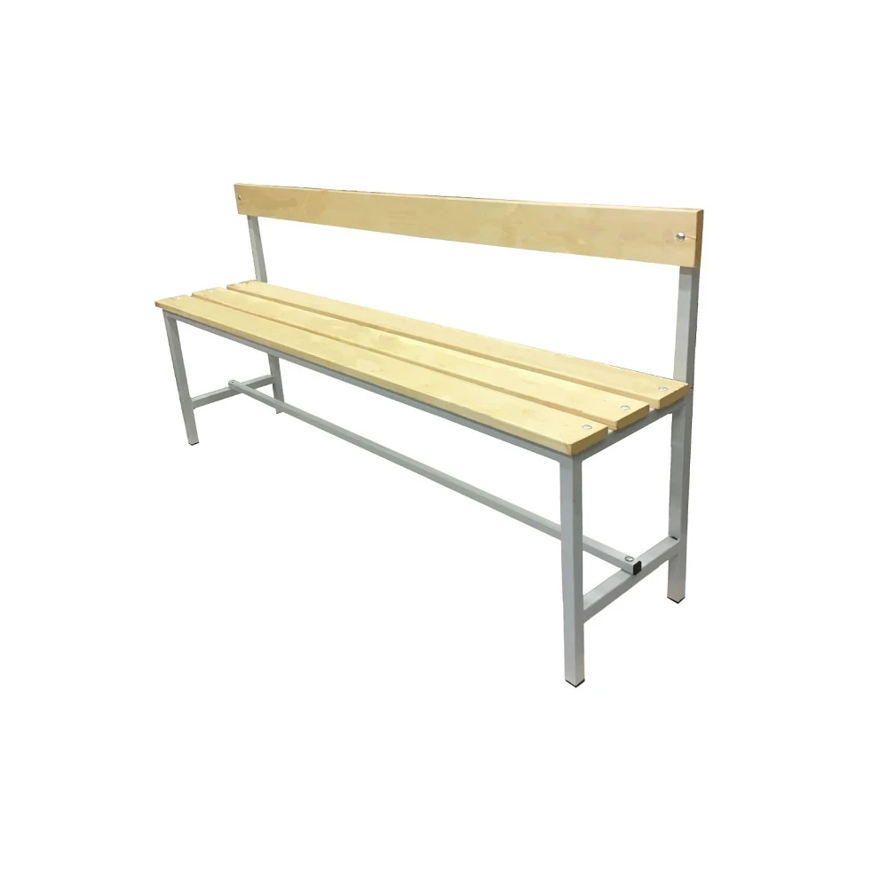 Скамья для раздевалок, со спинкой, длина 1,5 м
